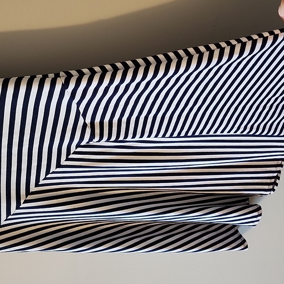 Michael Kors asymmetrical knit summer stripe dress sz large - Picture 3 of 5